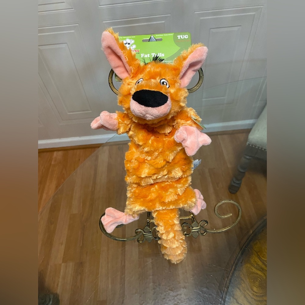 Brand New Jolly Pets Dog Toy Fox With Squeaker  17”